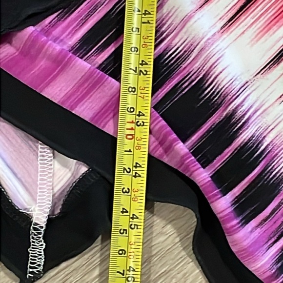 Peter Nygard Women’s Midi Dress Size 10 Pink Abstract Asymmetrical Lagenlook - Picture 14 of 14